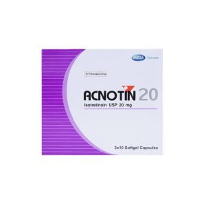 Thuốc Acnotin 20mg MEGA We care điều trị mụn trứng cá nặng (3 vỉ x 10 viên)