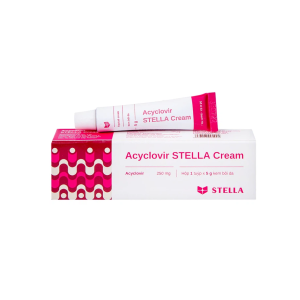 Kem bôi da Acyclovir Stella Cream (5g) điều trị nhiễm virus Herpes simplex