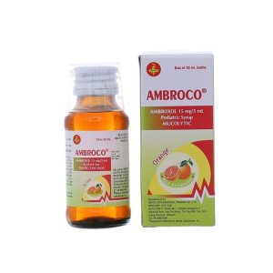 Siro Ambroco United hương cam điều trị viêm phế quản, hen phế quản cho trẻ em (30ml)