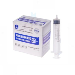 Smart Pharma - Bơm tiêm sử dụng một lần Vinahankook 20ml/cc được khử trùng bằng khí E.O (Hộp 50 cái) 2 Smart Pharma - bom tiem nhua 20ml1