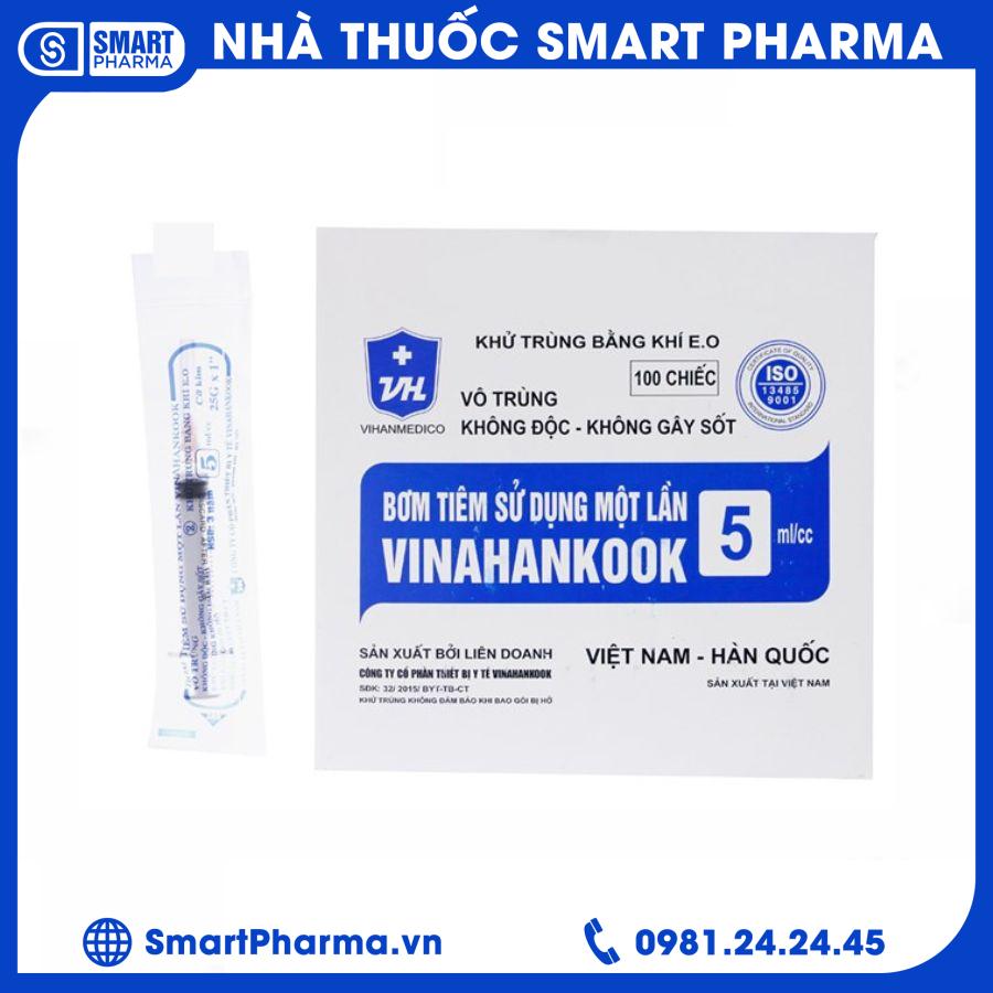 bơm tiêm nhưa 5ml Smart Pharma - bom tiem nhua 5ml