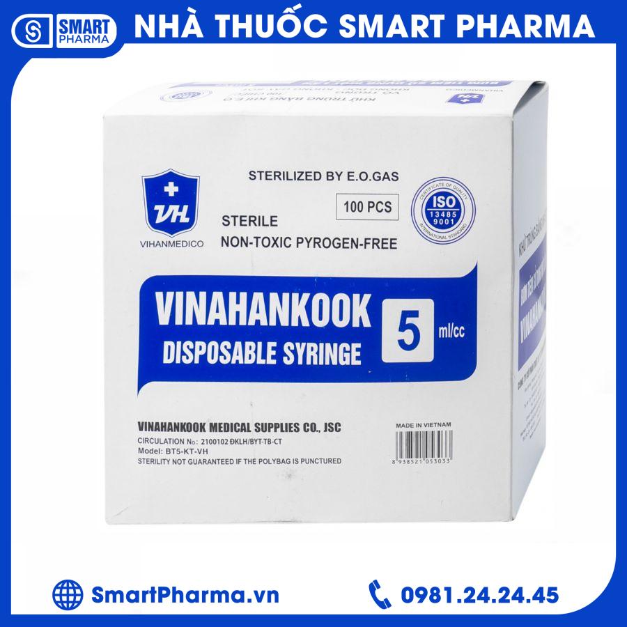 bơm tiêm nhưa 5ml2 Smart Pharma - bom tiem nhua 5ml2 1