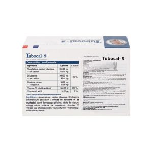 Smart Pharma - Viên uống Tubocal-S Lustrel bổ sung canxi, vitamin D3 và vitamin K2, giúp xương và răng chắc khỏe (4 vỉ x 15 viên) 3 Smart Pharma - tubo1
