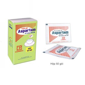 Thuốc bột Aspartam Pharmedic tạo vi ngọt ít năng lượng dành cho người béo phì, tiểu đường (50 gói x 1g)