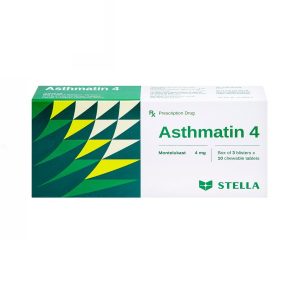 Viên nhai Asthmatin 4 Stella phòng và điều trị hen suyễn, giảm viêm mũi dị ứng (3 vỉ x 10 viên)
