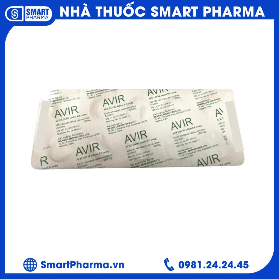 Avir 200mg (2) Smart Pharma - Avir 200mg 2