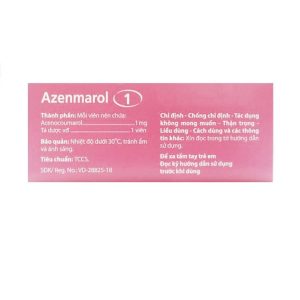 Smart Pharma - Thuốc Azenmarol 1 Agimexpharm điều trị nhồi máu cơ tim, bệnh tim gây tắc mạch (10 vỉ x 10 viên) 1 Smart Pharma - Azenmarol 2