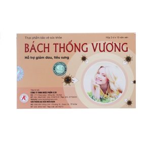 Viên uống Bách Thống Vương hỗ trợ giảm đau, tiêu sưng trong các chứng đau đầu (3 vỉ x 10 viên)