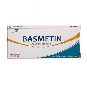 Thuốc Basmetin 6mg Medisun điều trị hen phế quản, viêm khớp dạng thấp (2 vỉ x 10 viên)