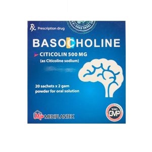 Bột Basocholine 500mg Mediplantex điều trị các rối loạn trí nhớ và hành vi (20 gói x 2g)