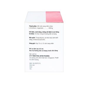 Smart Pharma - Thuốc Batonat 400mg Phil điều trị bệnh viêm gan cấp tính, viêm gan mạn tính (10 vỉ x 10 viên) 1 Smart Pharma - Batonat 400mg2