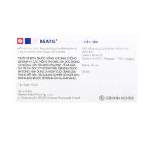 Smart Pharma - Thuốc Beatil 4mg/5mg Gedeon điều trị tăng huyết áp vô căn, bệnh mạch vành ổn định (3 vỉ x 10 viên) 1 Smart Pharma - Beatil 4 5mg3