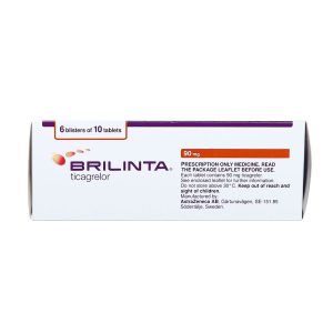 Thuốc Brilinta AstraZeneca giảm nguy cơ bị lên cơn đau tim , đột quỵ (6 vỉ x 10 viên)