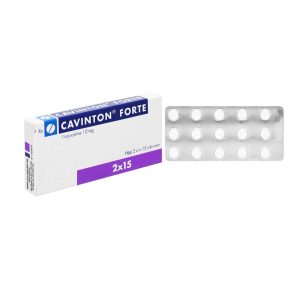 Thuốc Cavinton Forte 10mg Gedeon điều trị rối loạn tuần hoàn máu não (2 vỉ x 15 viên)