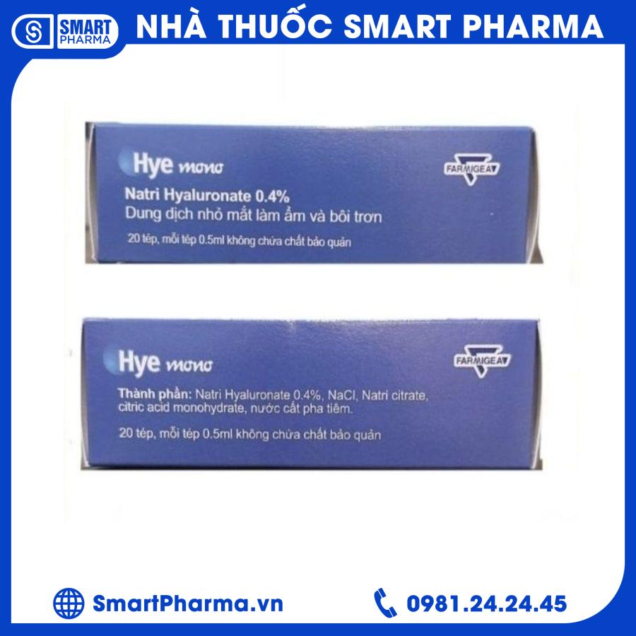 Hye mono Hộp 4 vỉ x 5 ống2 Smart Pharma - Hye mono Hop 4 vi x 5 ong2