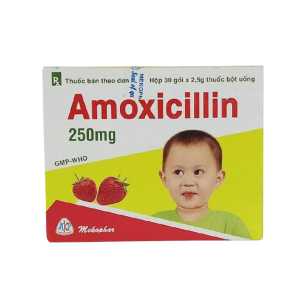 Thuốc Amoxicillin 250mg Mekophar điều trị nhiễm khuẩn (30gói)
