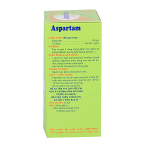 Smart Pharma - Aspartam Pharmedic tạo vị ngọt ít năng lượng dành cho người béo phì, tiểu đường (50 gói x 1g) 1 Smart Pharma - Nha thuoc Smart Pharma 2026 10 19T155232.619