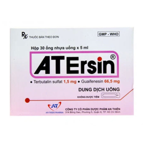 Thuốc Atersin An Thiên long đờm, giảm ho do hen phế quản, viêm phế quản (30 ống x 5ml)