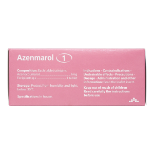 Smart Pharma - Thuốc Azenmarol 1mg Agimexpharm điều trị nhồi máu cơ tim, bệnh tim gây tắc mạch (10 vỉ x 10 viên) 2 Smart Pharma - Nha thuoc Smart Pharma 2026 10 31T101056.738