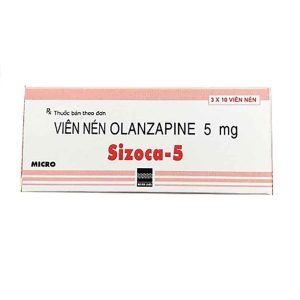 Thuốc Sizoca-5 trị rối loạn tâm thần (3 vỉ x 10 viên)