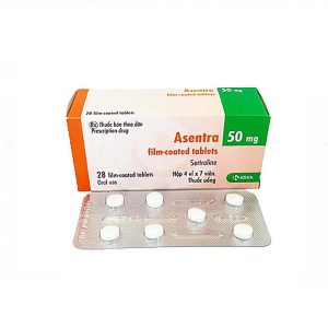 Thuốc Asentra 50mg KRKA điều trị trầm cảm, rối loạn lo âu cộng đồng (4 vỉ x 7 viên)