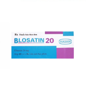 Thuốc Blosatin 20 Hasan điều trị triệu chứng viêm mũi dị ứng, viêm kết mạc dị ứng (5 vỉ x 10 viên)