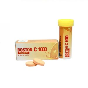 Viên sủi Boston C 1000 ngăn ngừa và điều trị thiếu Vitamin C (10 viên)