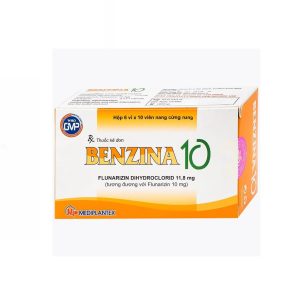 Thuốc Bezina 10 Mediplantex điều trị dự phòng cơn đau nửa đầu (6 vỉ x 10 viên)