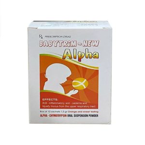Thuốc Babytrim - New Alpha Pharbaco điều trị phù nề sau chấn thương, phẫu thuật, bỏng (10 gói x 15g)