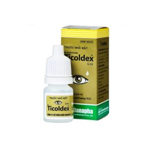 Thuốc nhỏ mắt Ticoldex Danapha điều trị viêm giác mạc, viêm kết mạc (5ml)