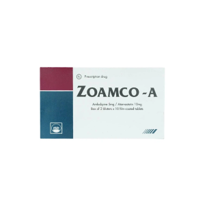 Thuốc Zoamco-A Pymepharco điều trị tăng huyết áp (2 vỉ x 10 viên)