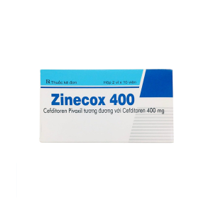 Thuốc Zinecox 400 Maxim điều trị viêm amidan, viêm họng cấp (2 vỉ x 10 viên)