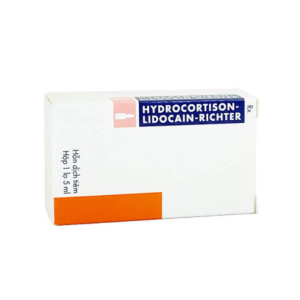 Thuốc tiêm Hydrocortison - Lidocain - Richter kháng viêm và ức chế miễn dịch ( Hộp 1 lọ)
