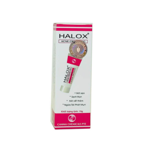 Halox Acne Cream giúp mờ sẹo, mờ thâm, ngừa tái phát mụn (15g)