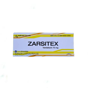 Thuốc Zarsitex 75mg điều trị rối loạn trí nhớ, suy mạch máu não (3 vỉ x 10 viên)