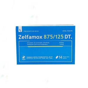Thuốc Zelfamox 875/125 DT điều trị viêm tai giữa, viêm họng (14 viên)