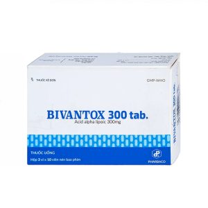 Thuốc uống Bivantox 300 Pharbaco hỗ trợ điều trị rối loạn cảm giác ở những bệnh nhân đái tháo đường (3 vỉ x 10 viên)