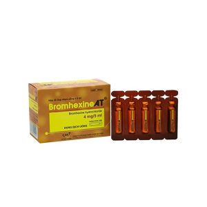 Dung dịch uống Bromhexine AT 4mg/5ml loãng đờm trong nhiễm khuẩn đường hô hấp (30 ống x 5ml)