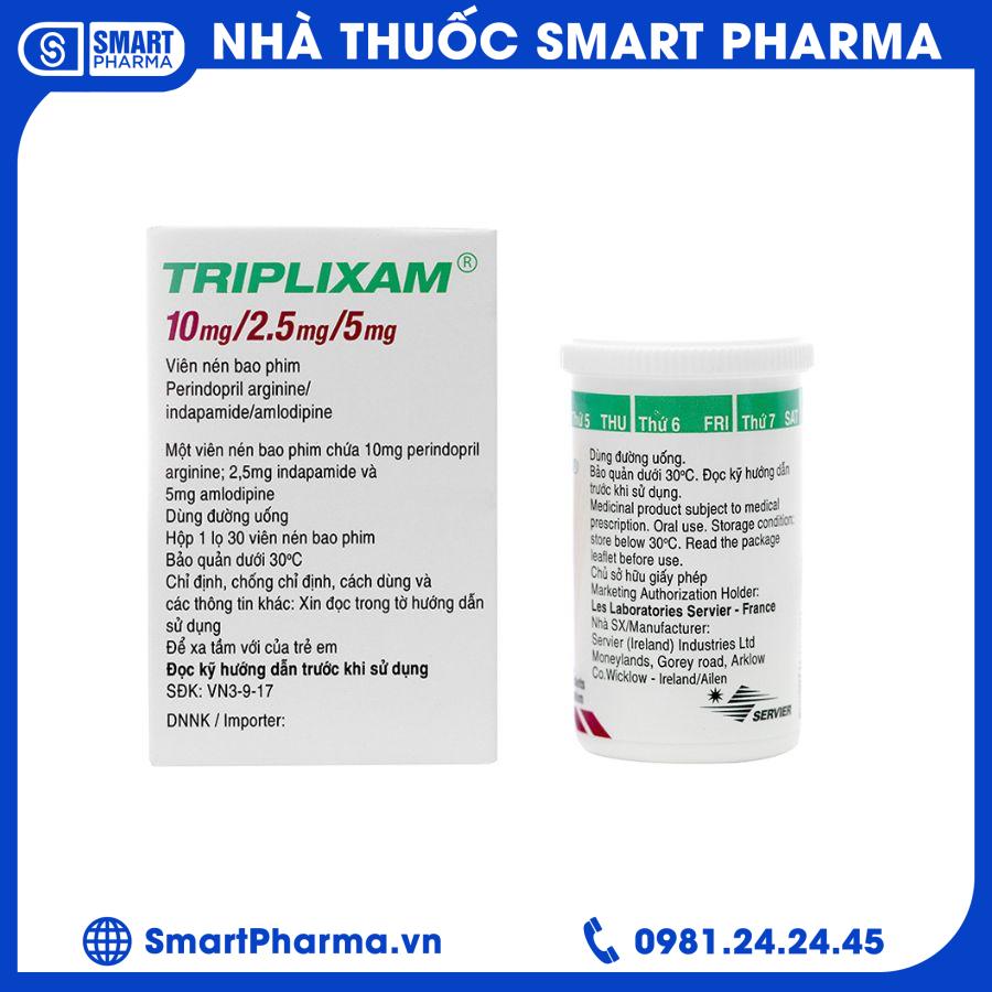 Triplixam 10-2,5-5mg 2 Smart Pharma - Triplixam 10 25 5mg 2