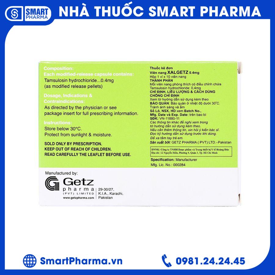 Xalgetz 0.4mg1 Smart Pharma - Xalgetz 0.4mg1