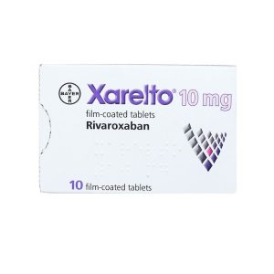 Thuốc Xarelto 10mg Bayer phòng ngừa thuyên tắc huyết khối tĩnh mạch (1 vỉ x 10 viên)