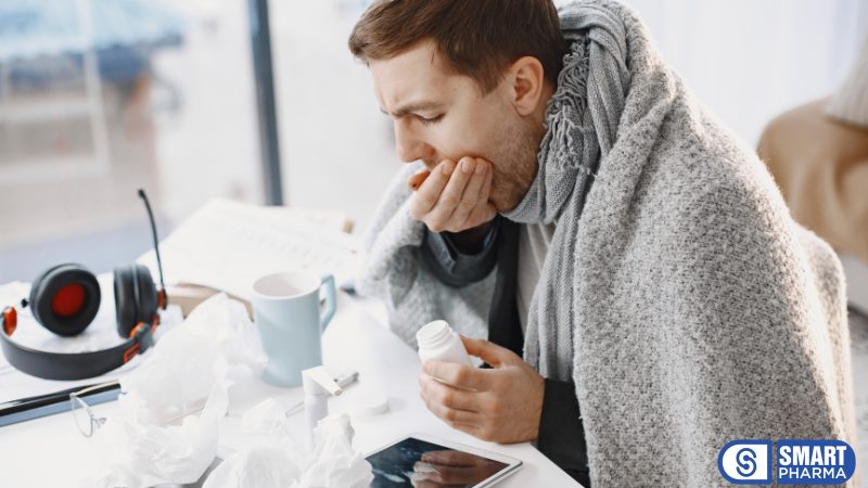 ho khan là triệu chứng phổ biến và thường kéo dài, gây ra nhiều phiền toái