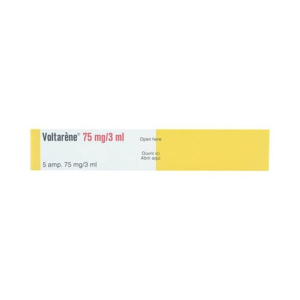 Smart Pharma - Thuốc tiêm Voltaren 75mg/3ml Novartis điều trị đợt cấp viêm và thoái hóa thấp khớp (1 vỉ x 5 ống x 3ml) 1 Smart Pharma - 00008076 voltaren 75mg3ml 7452 5