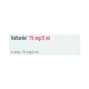 Smart Pharma - Thuốc tiêm Voltaren 75mg/3ml Novartis điều trị đợt cấp viêm và thoái hóa thấp khớp (1 vỉ x 5 ống x 3ml) 2 Smart Pharma - 00008076 voltaren 75mg3ml 8908 5