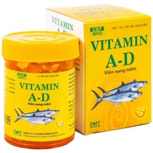 Smart Pharma - Thuốc Vitamin A-D Hataphar phòng và điều trị thiếu Vitamin A và D (100 viên) 1 Smart Pharma - 00022459 vitamin a d ha tay 100v 2 1