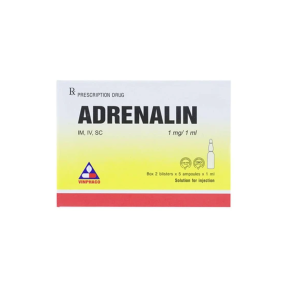 Smart Pharma - Thuốc Adrenalin 1 mg/1 ml – dung dịch tiêm cấp cứu tim mạch & phản vệ (hộp 10 ống) 1 Smart Pharma - 1 4