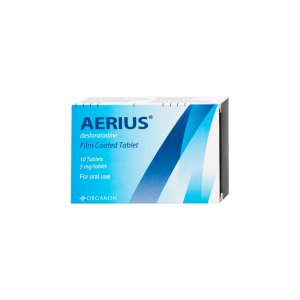 Thuốc Aerius 5 mg Organon – giảm viêm mũi dị ứng & mày đay (hộp 1 vỉ x 10 viên)