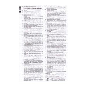 Smart Pharma - Thuốc Acyclovir Stella 800mg – điều trị nhiễm virus Herpes (hộp 25 viên) 2 Smart Pharma - 2 1 3