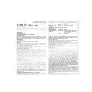 Smart Pharma - Thuốc Aerius 5 mg Organon – giảm viêm mũi dị ứng & mày đay (hộp 1 vỉ x 10 viên) 3 Smart Pharma - 4 5