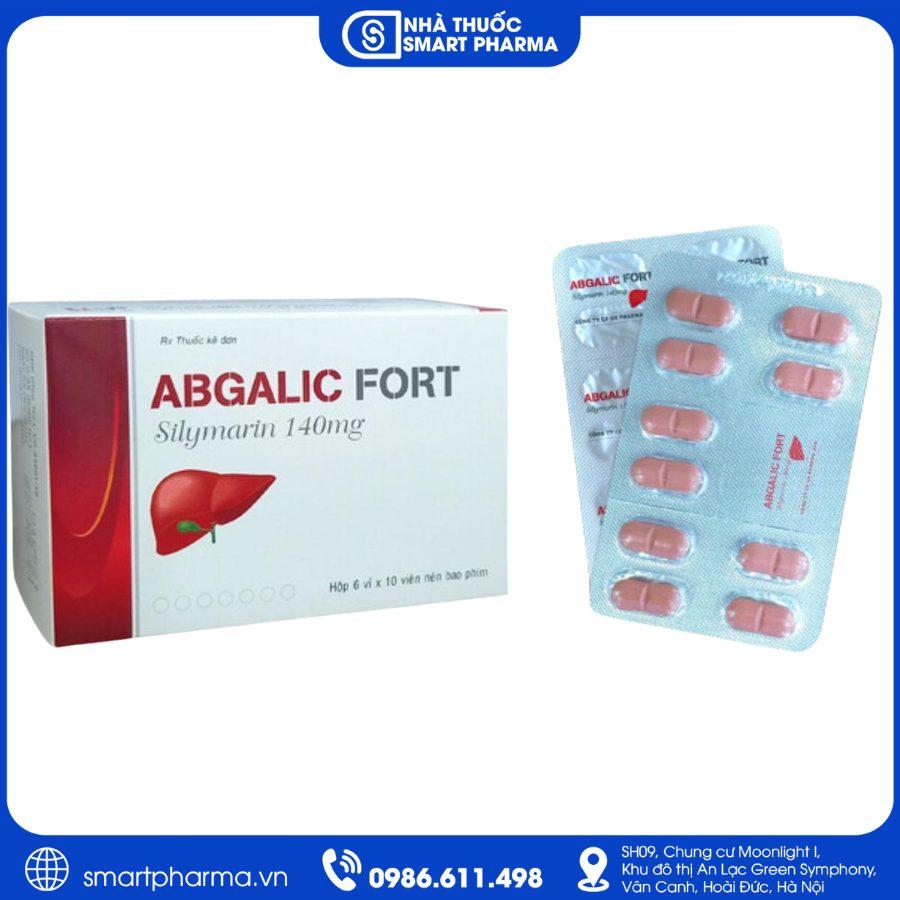 Nhà thuốc Smartpharma (30) Thuốc Abgalic Fort 140mg – Điều trị xơ gan, gan nhiễm mỡ